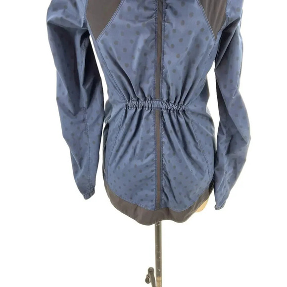Lululemon Gather‎ And Sprint Jacket Ghost Dot Deep Navy Black / Black Size 4 - Picture 9 of 10